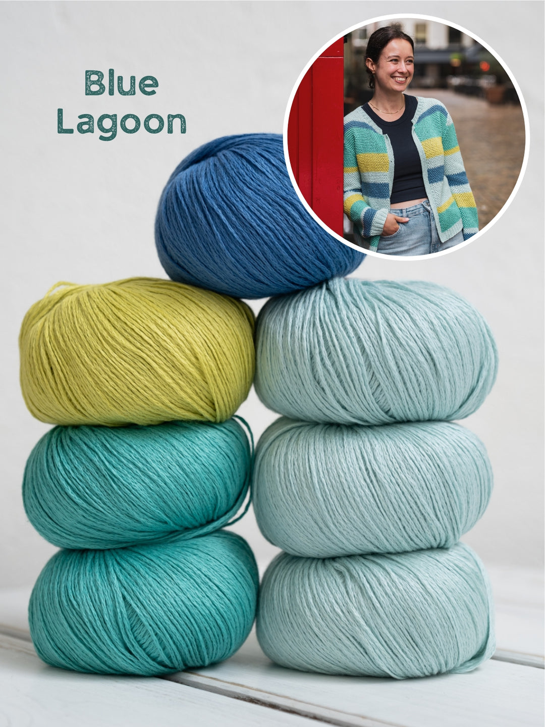 Breipakket Summer Cashmere strepenvest met textuur