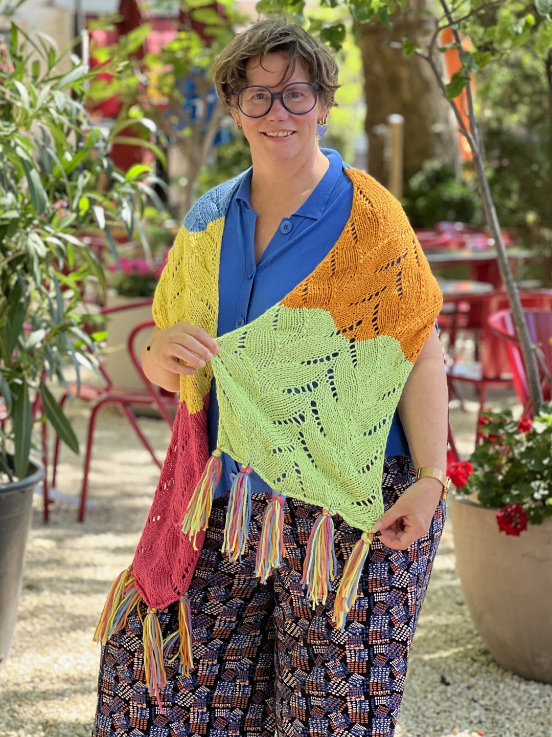 Breipakket Colorblock Ajoursjaal Summer Softness