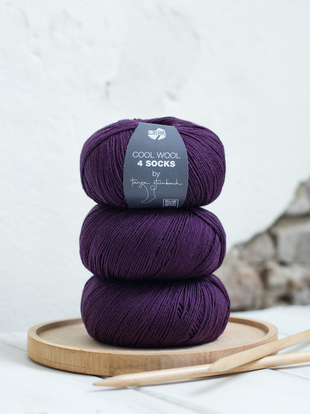 Cool Wool 4 Socks 7725 Aubergine