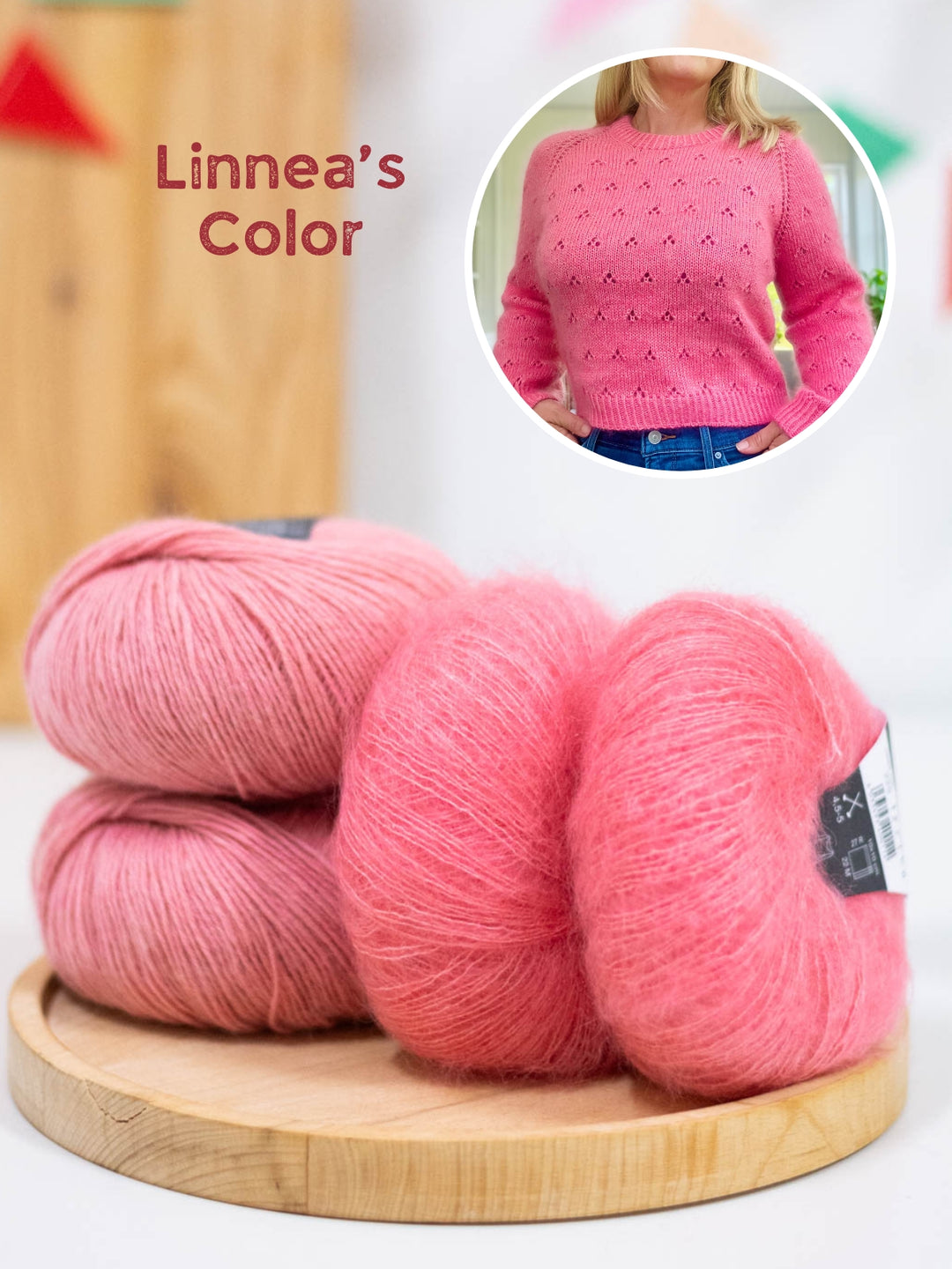 Breipakket Lillie Sweater - Kolibri by Johanna
