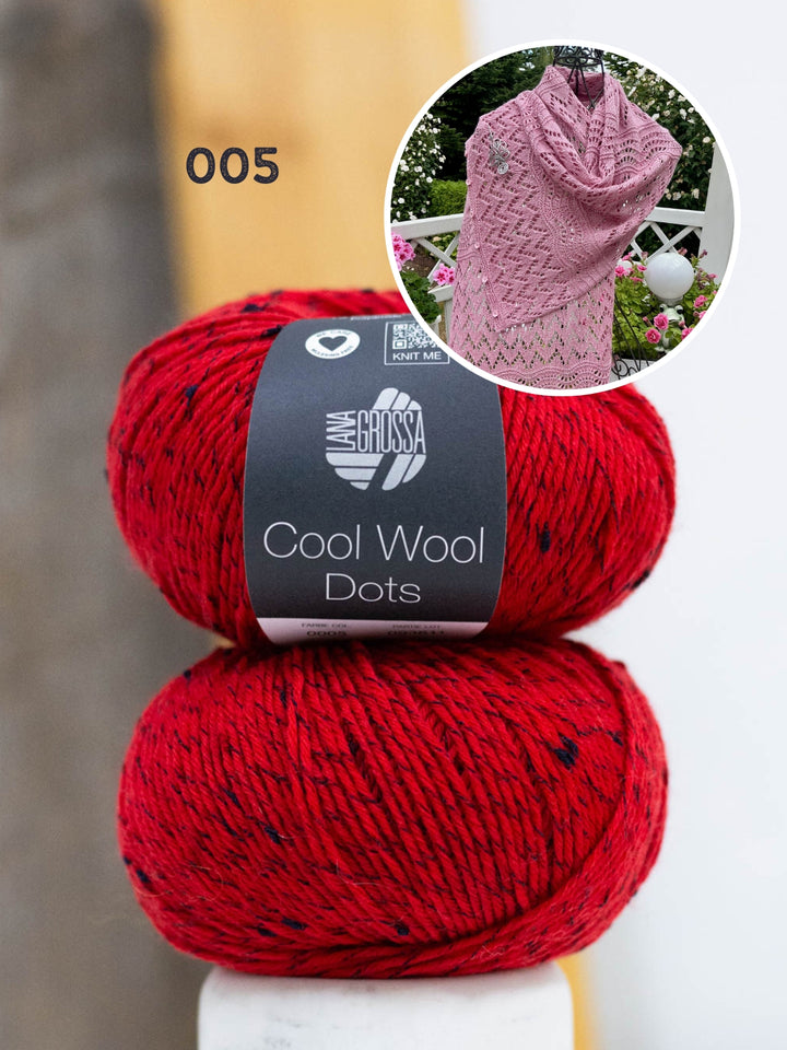 Breipakket Lizas Tuch End of Summer - Cool Wool Dots