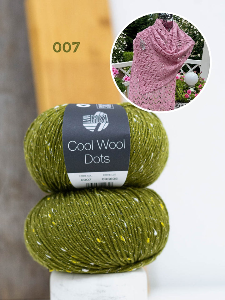 Breipakket Lizas Tuch End of Summer - Cool Wool Dots