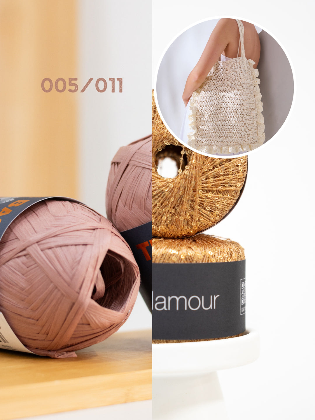 Haakpakket The Bast Glamour tas met ruches