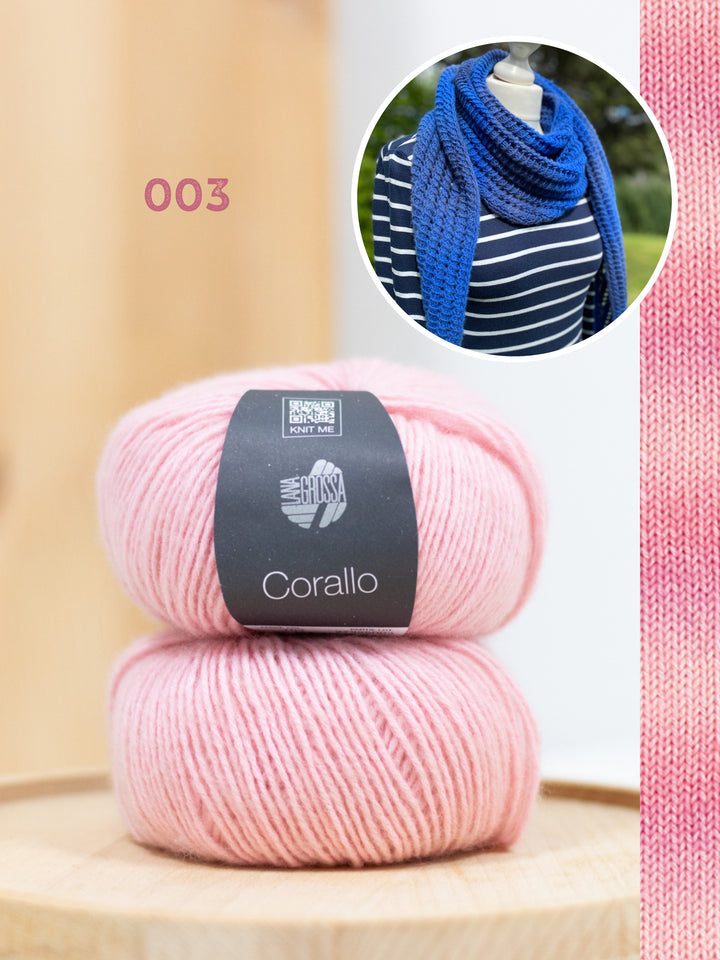 Breipakket Lizas Tuch Open Lines - Corallo
