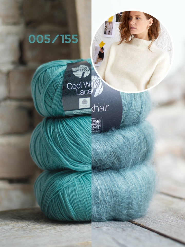 Breipakket shirt Hedda I - Cool Wool Lace en Silkhair