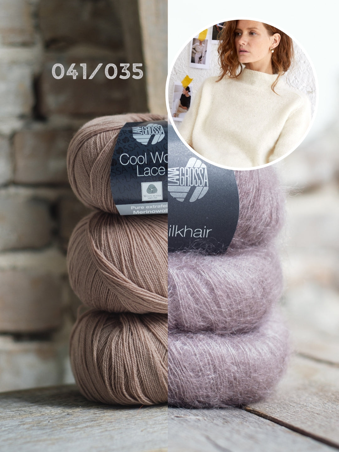 Breipakket shirt Hedda I - Cool Wool Lace en Silkhair