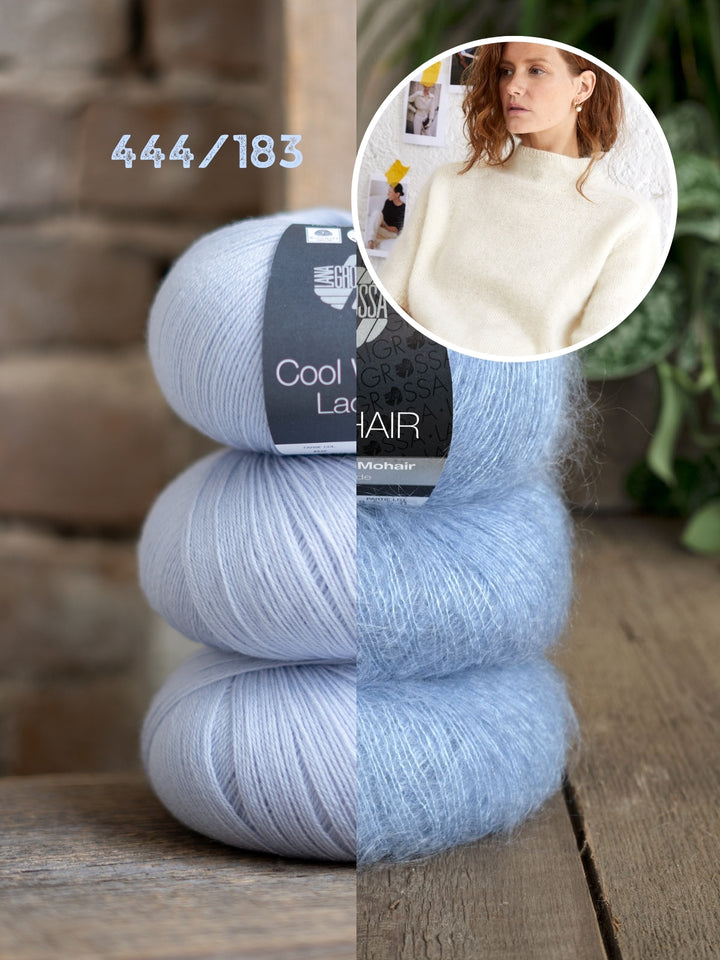 Breipakket shirt Hedda I - Cool Wool Lace en Silkhair