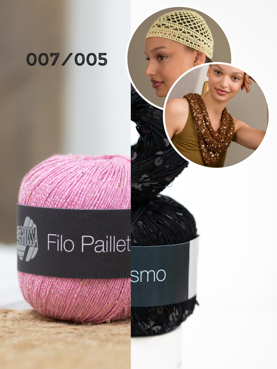 Haak- en breipakket glitter accessoires