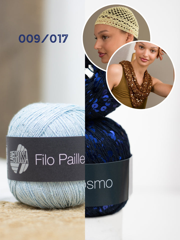 Haak- en breipakket glitter accessoires