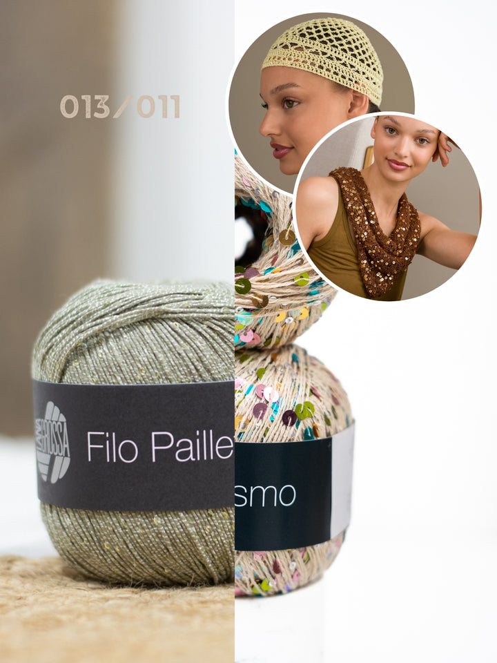Haak- en breipakket glitter accessoires