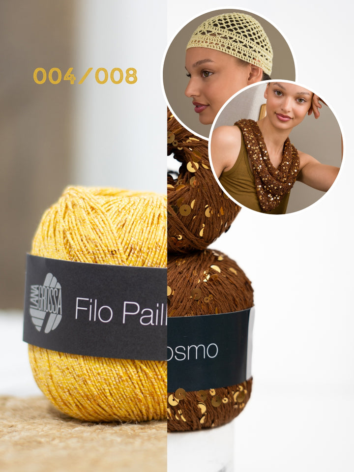 Haak- en breipakket glitter accessoires