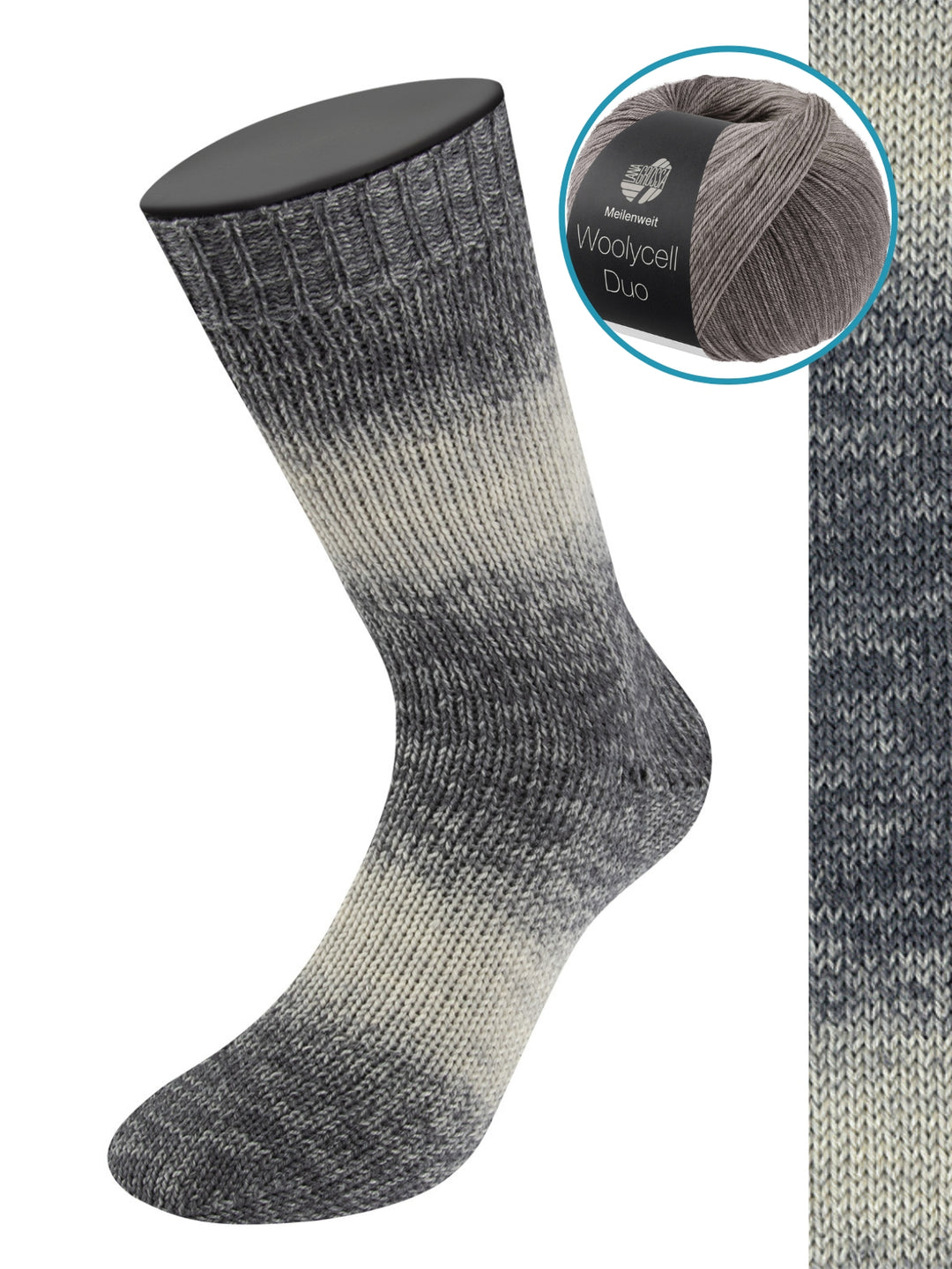 Woolycell Duo 6012 Licht-/Midden-/Donkergrijs