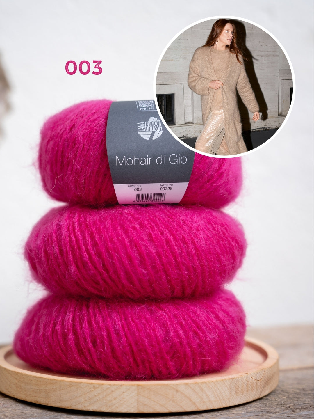 Breipakket Mohair di Gio mantel