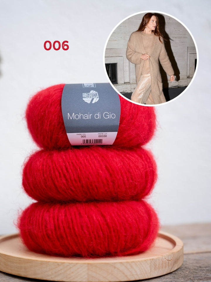 Breipakket Mohair di Gio mantel