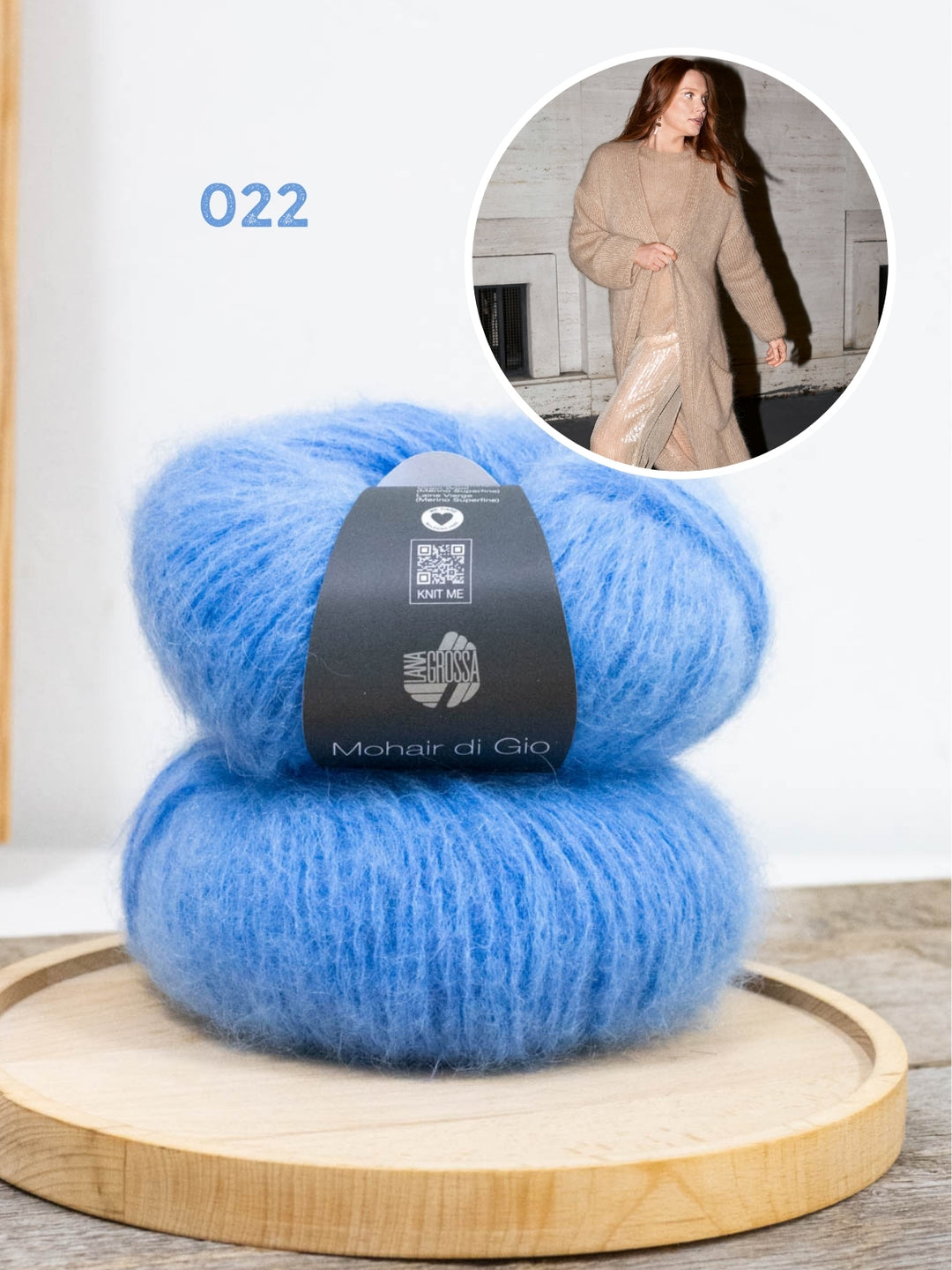 Breipakket Mohair di Gio mantel