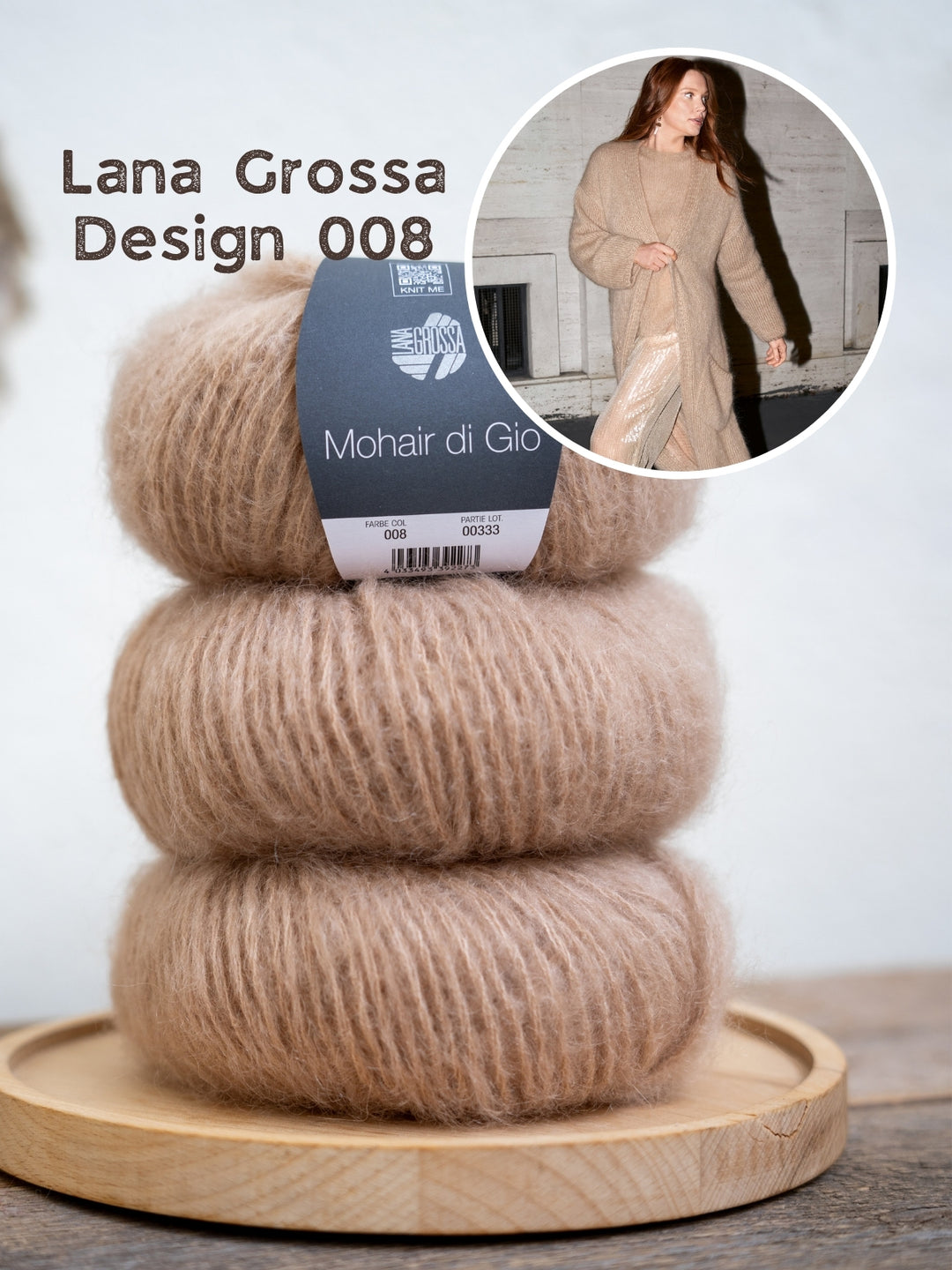 Breipakket Mohair di Gio mantel
