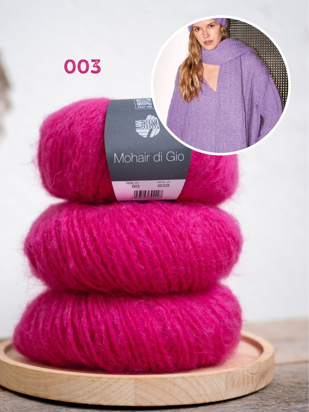Breipakket Mohair di Gio sjaal