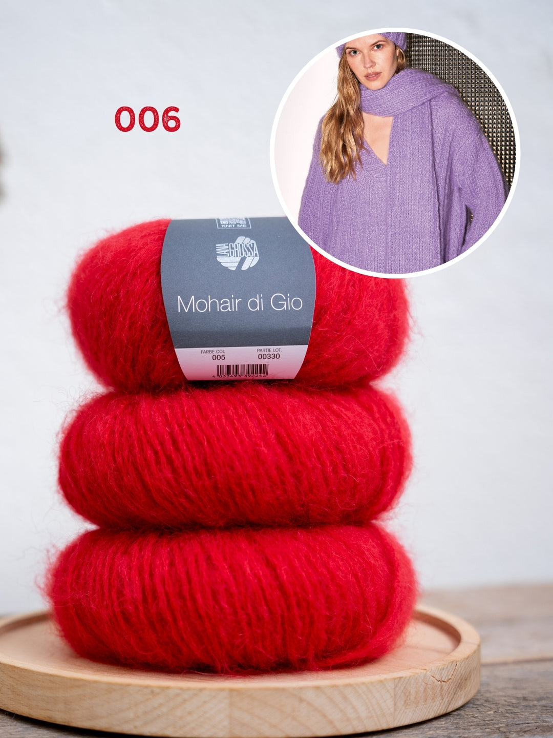 Breipakket Mohair di Gio sjaal