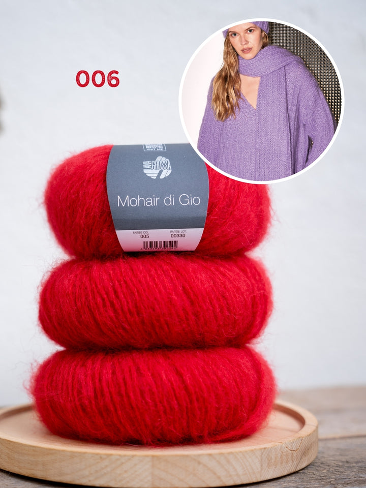 Breipakket Mohair di Gio sjaal