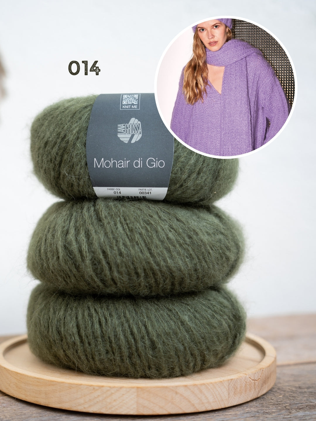 Breipakket Mohair di Gio sjaal