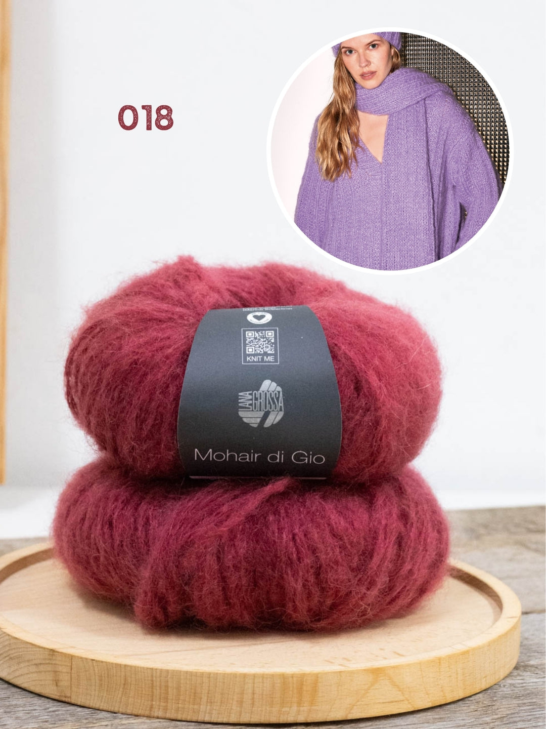 Breipakket Mohair di Gio sjaal