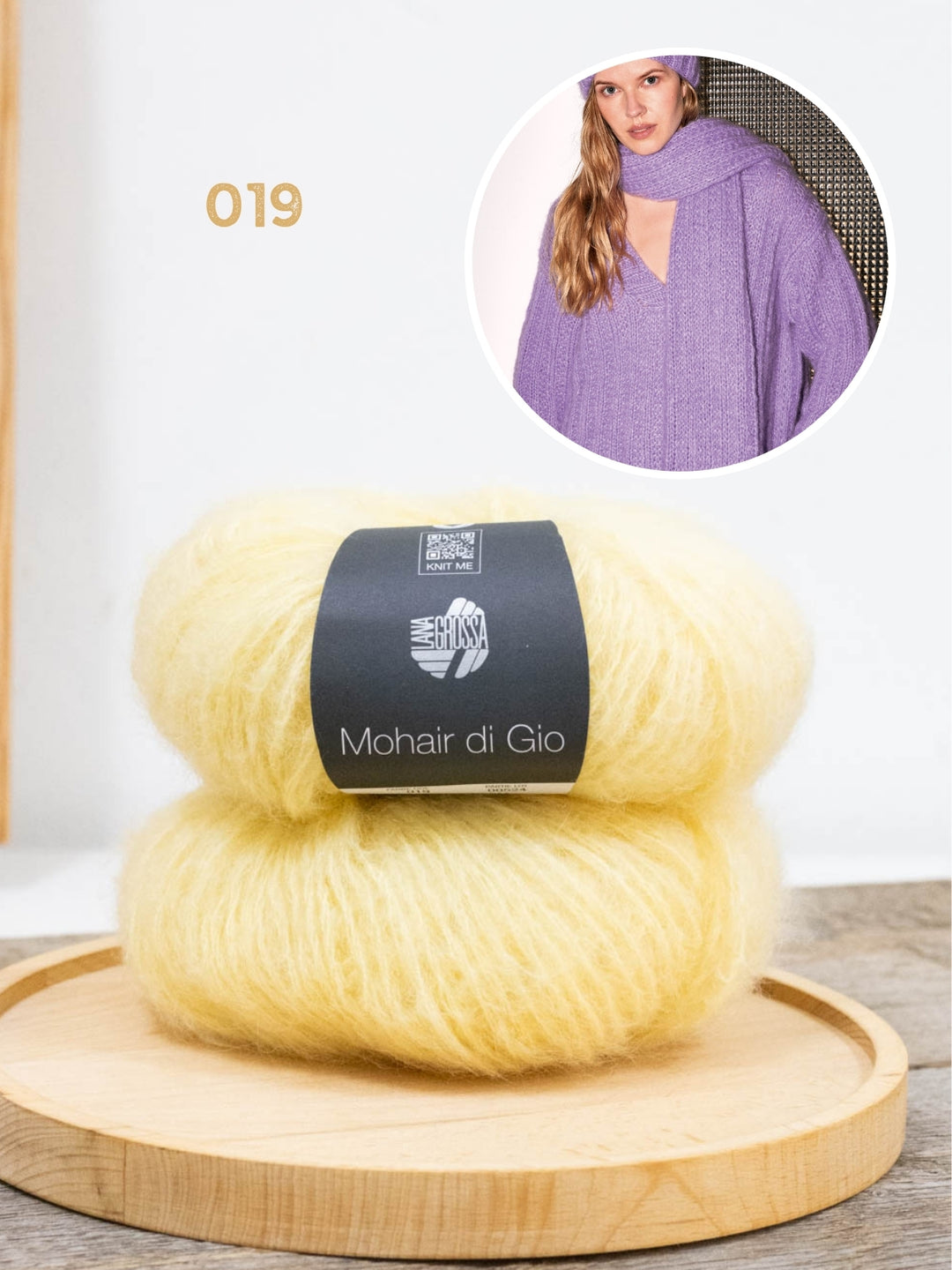 Breipakket Mohair di Gio sjaal