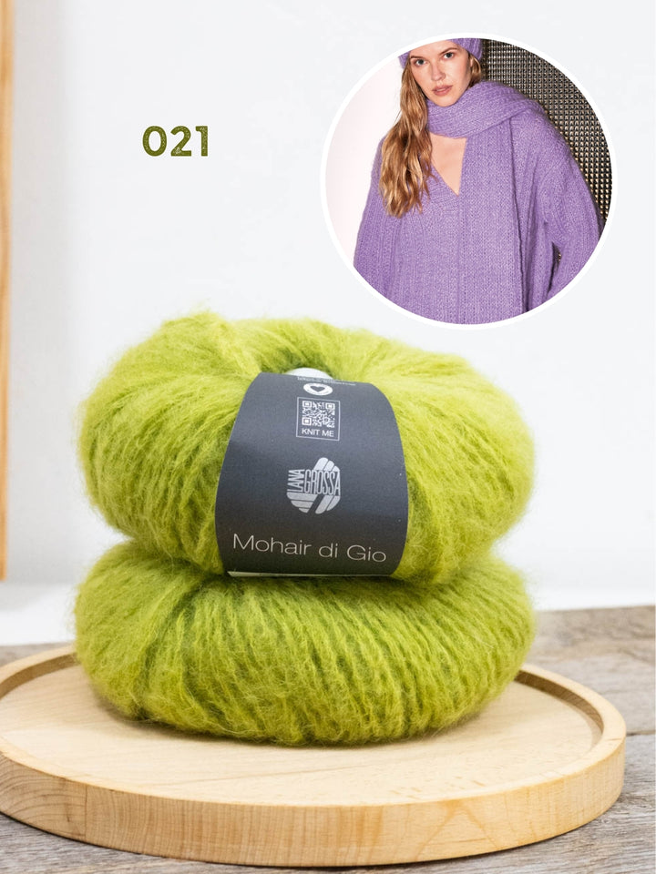 Breipakket Mohair di Gio sjaal