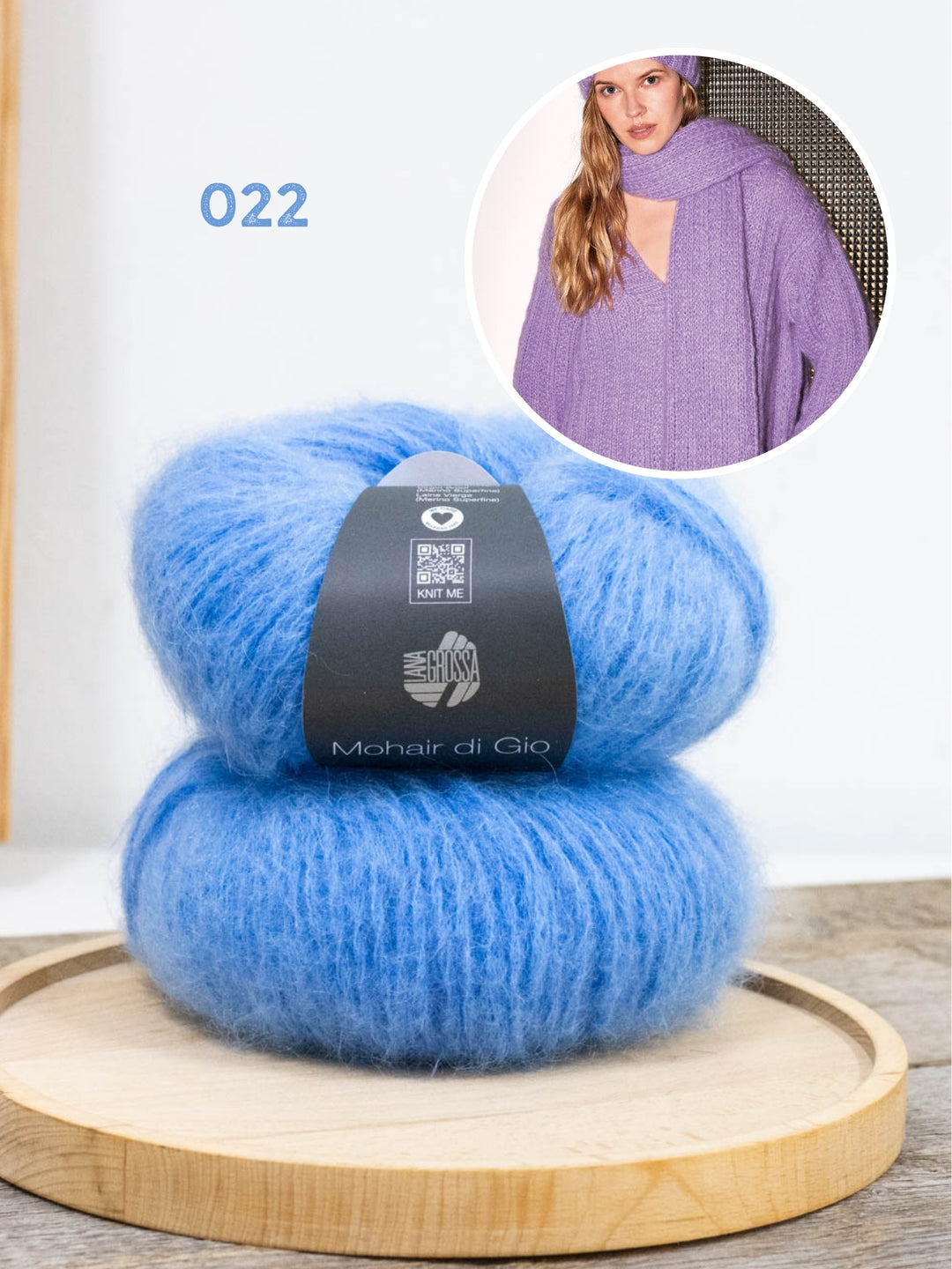 Breipakket Mohair di Gio sjaal