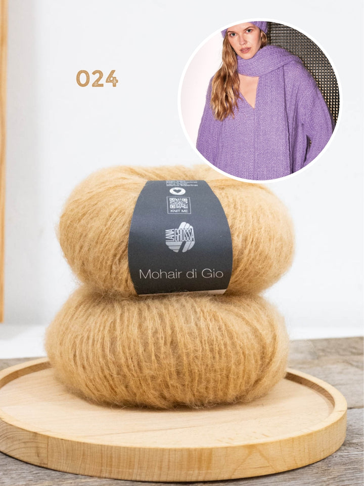 Breipakket Mohair di Gio sjaal