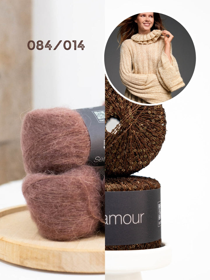 Breipakket Setasuri Glamour pullover met kraag