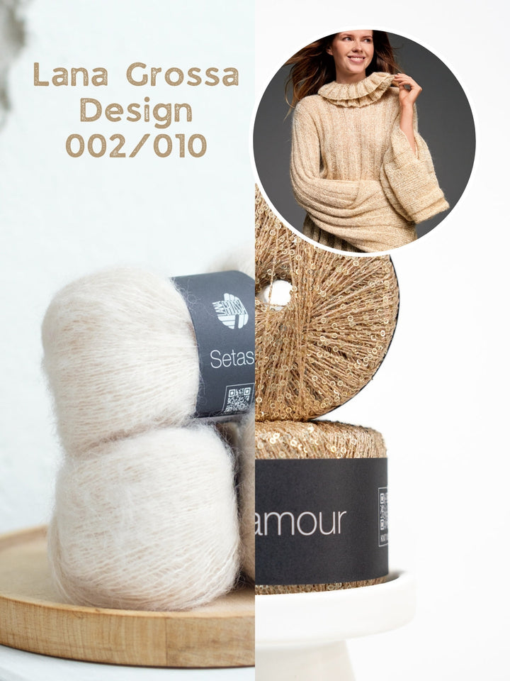 Breipakket Setasuri Glamour pullover met kraag