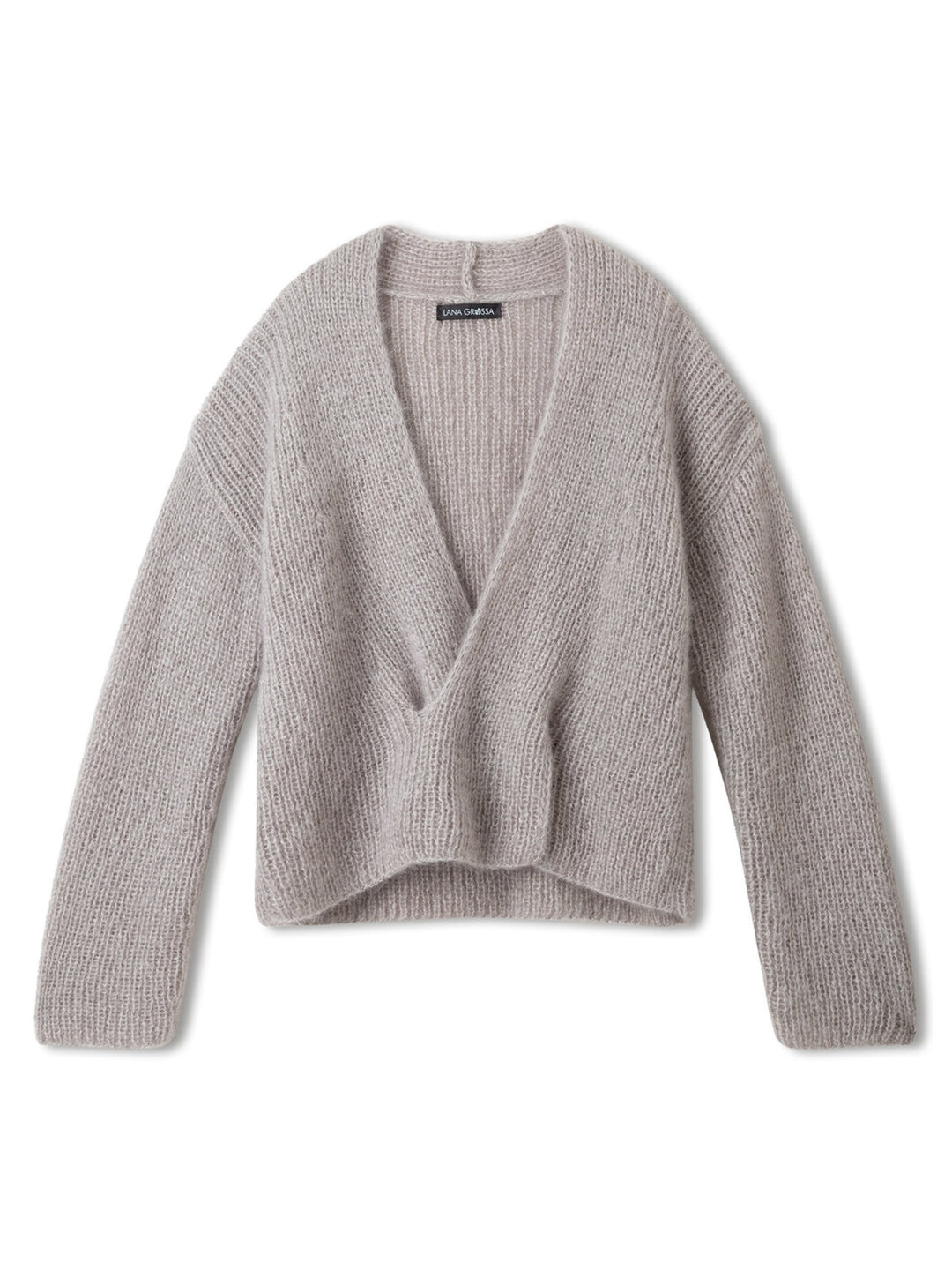 Breipakket Silkhair trui met v-hals