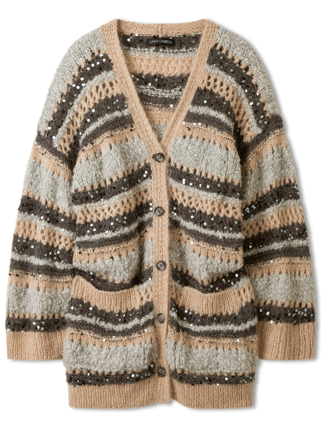 Breipakket vest in garenmix