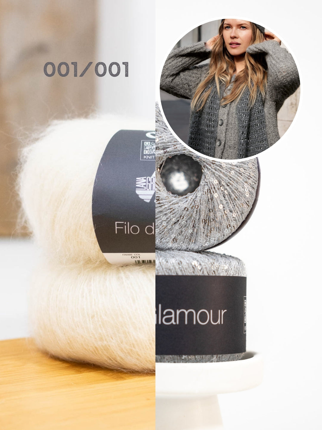 Haakpakket Filo di Gio Glamour sjaal