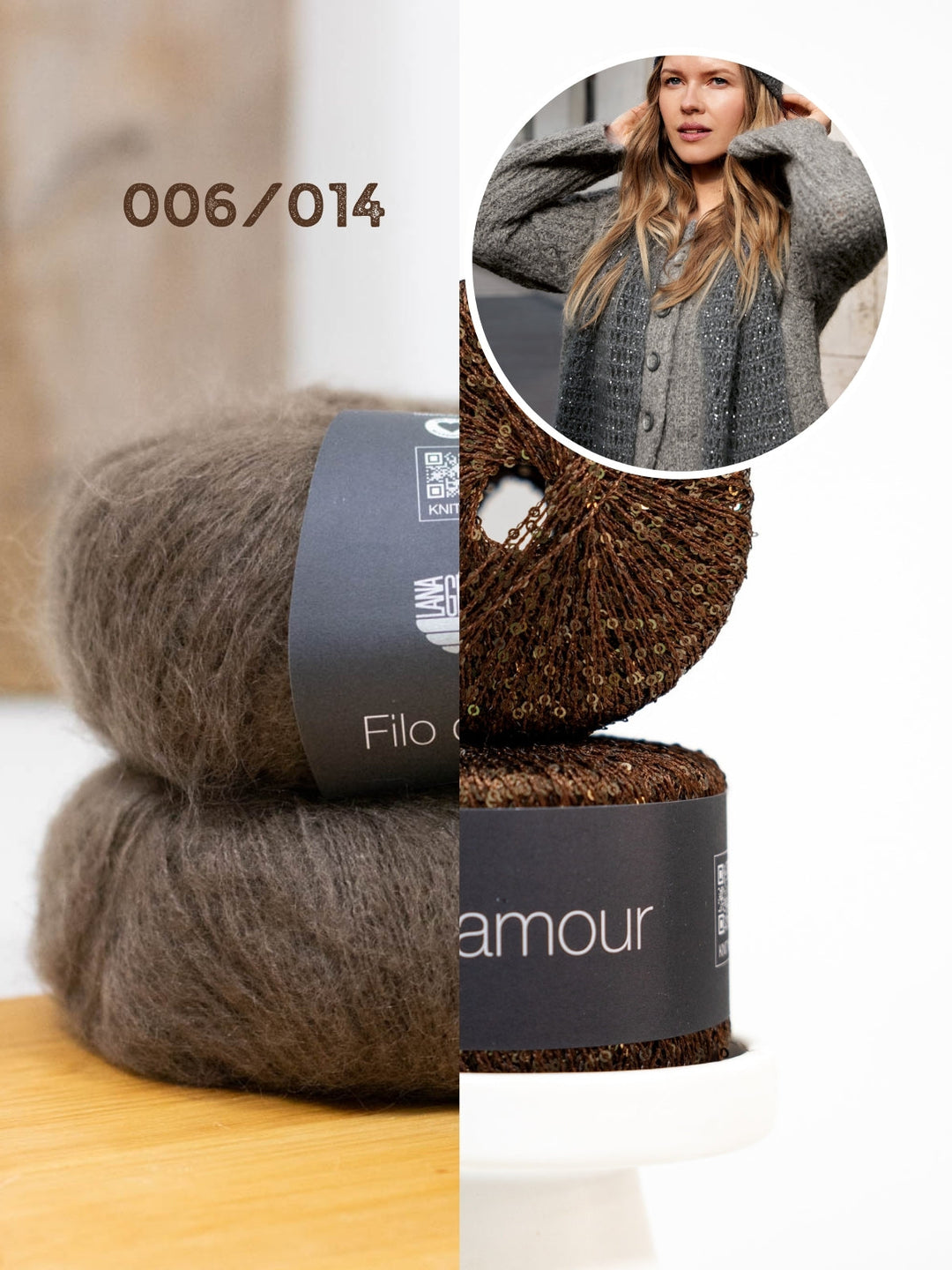 Haakpakket Filo di Gio Glamour sjaal