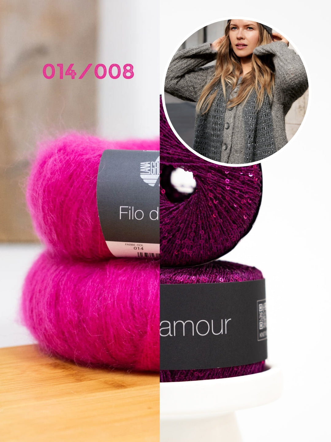 Haakpakket Filo di Gio Glamour sjaal