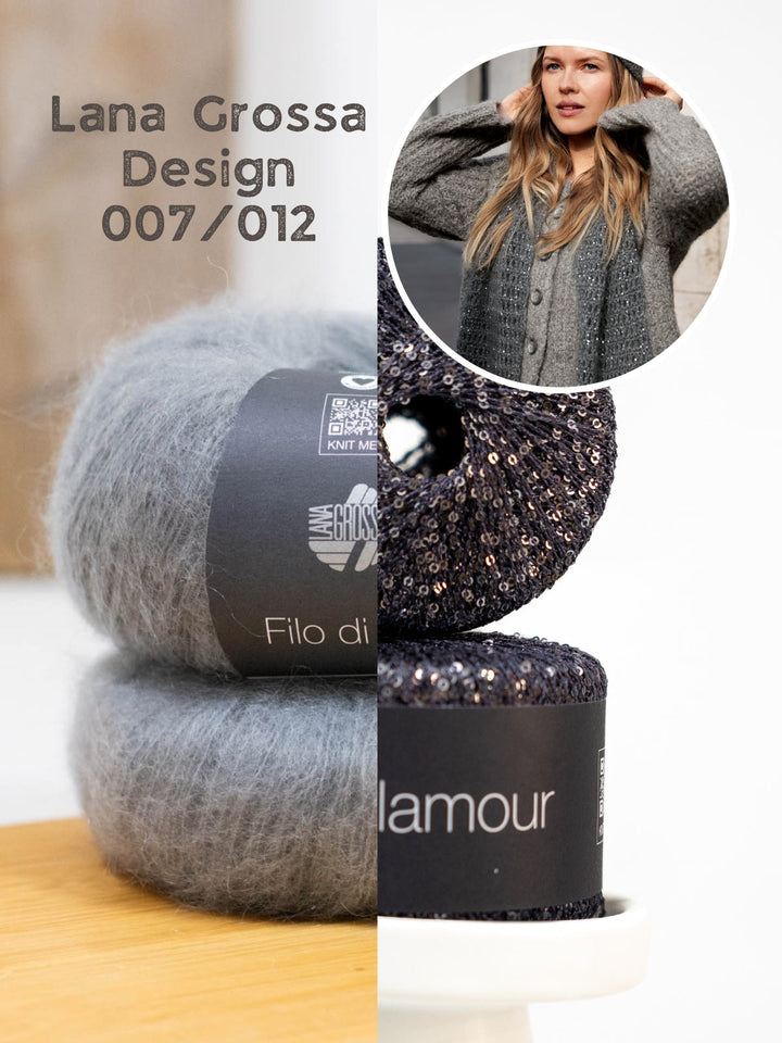 Haakpakket Filo di Gio Glamour sjaal