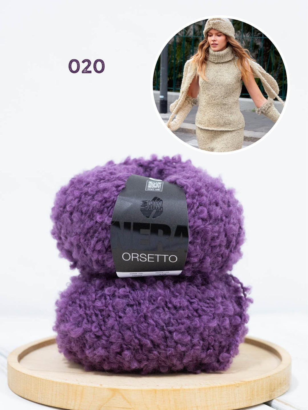 Breipakket Orsetto sjaal met linten