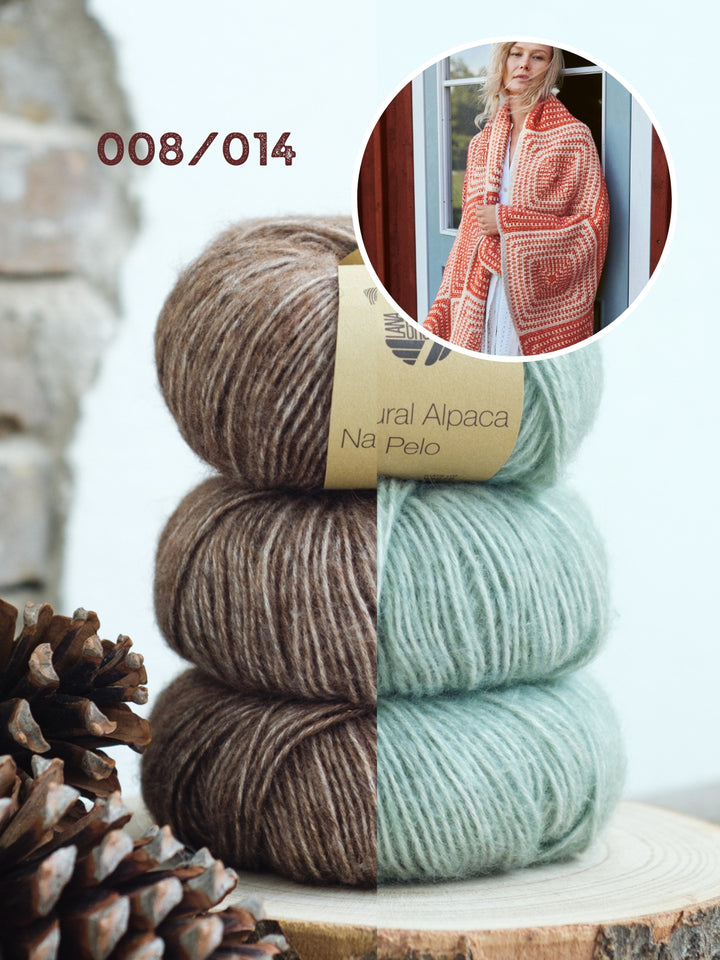 Haakpakket Natural Alpaca Pelo deken
