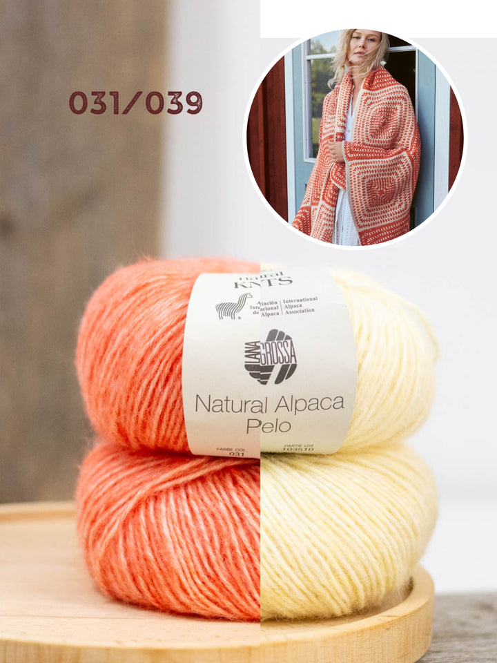 Haakpakket Natural Alpaca Pelo deken