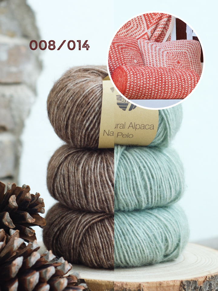 Haakpakket Natural Alpaca Pelo rolkussen