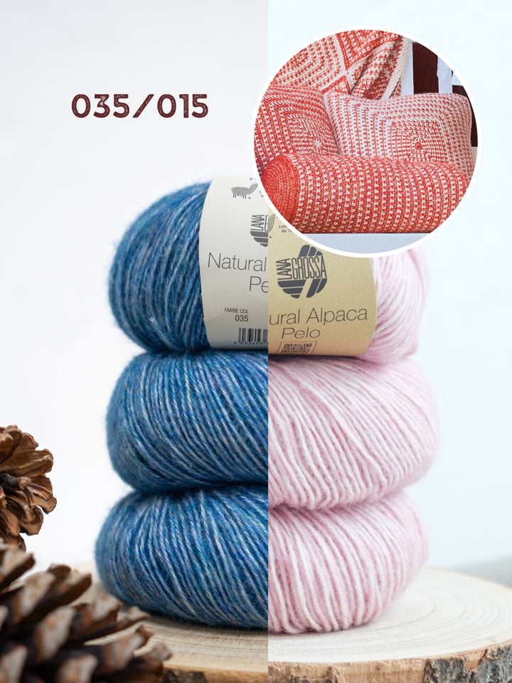 Haakpakket Natural Alpaca Pelo rolkussen