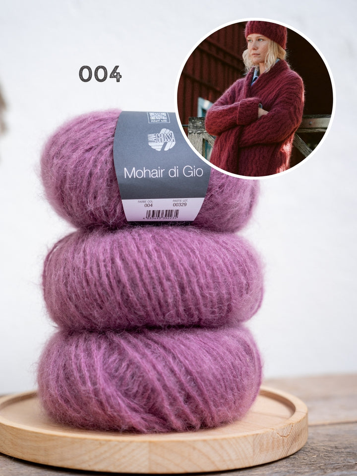 Breipakket Mohair di Gio muts