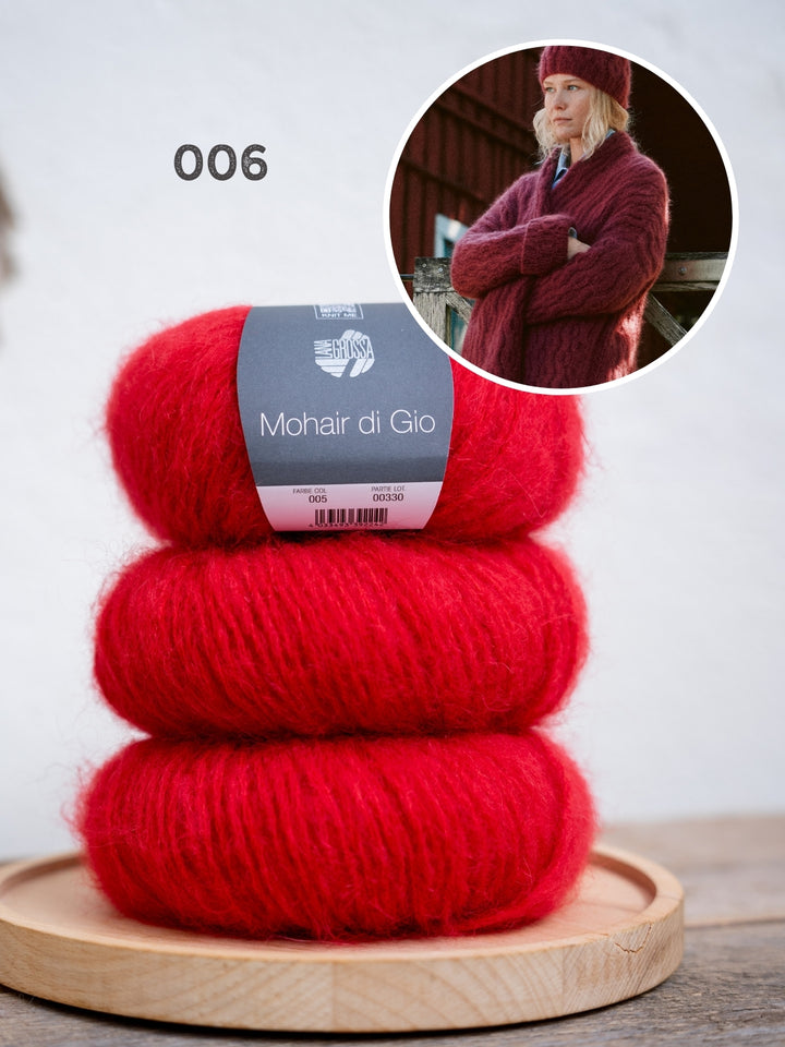 Breipakket Mohair di Gio muts