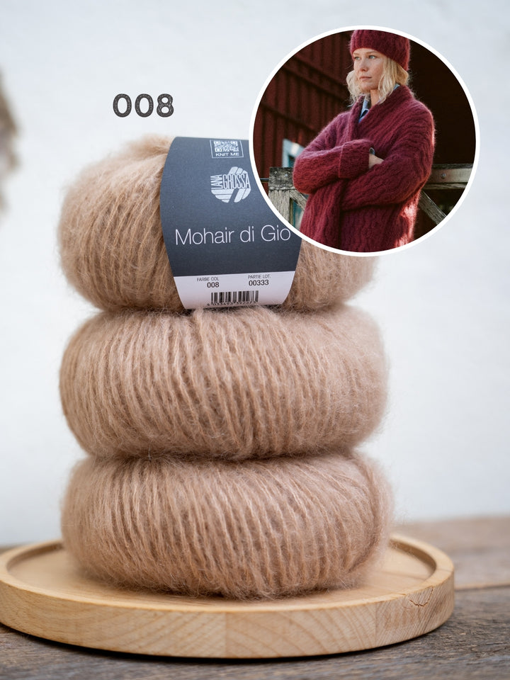 Breipakket Mohair di Gio muts