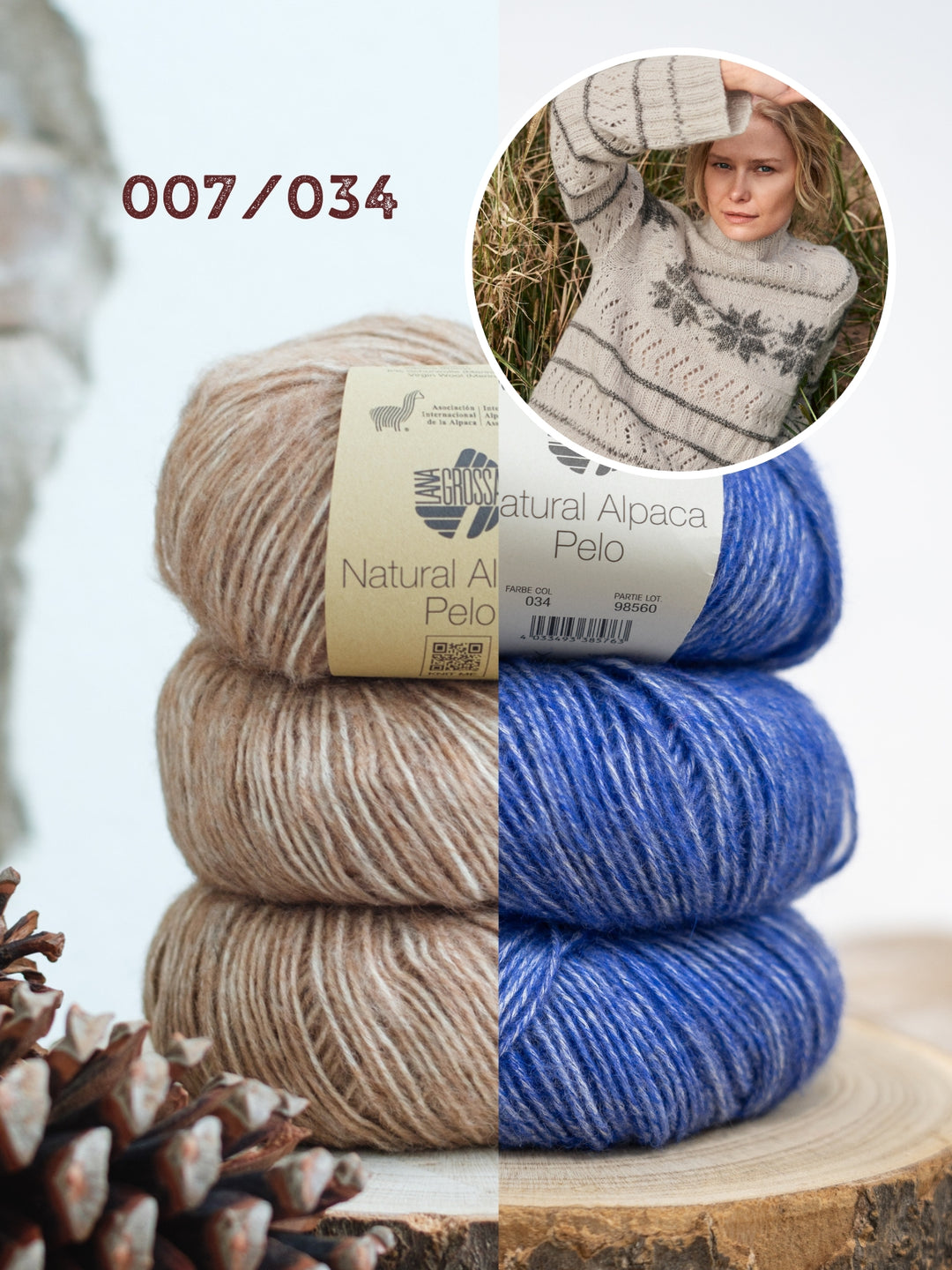 Breipakket Natural Alpaca Pelo raglantrui