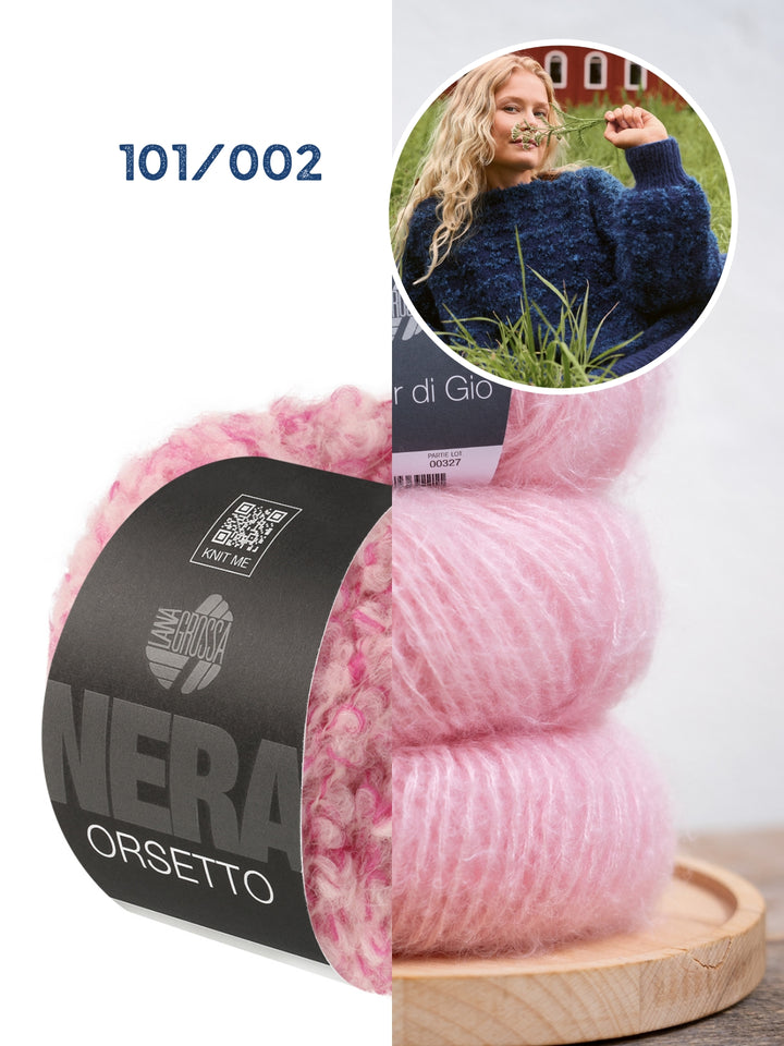 Breipakket Orsetto Mouliné &amp; Mohair di Gio trui