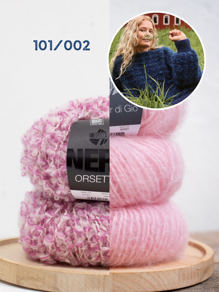 Breipakket Orsetto Mouliné &amp; Mohair di Gio trui