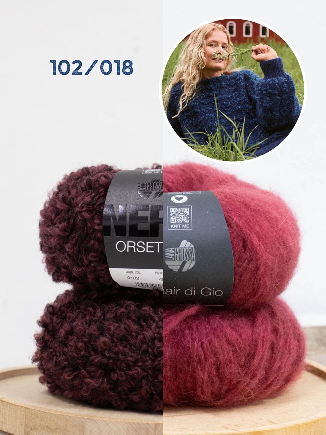 Breipakket Orsetto Mouliné &amp; Mohair di Gio trui