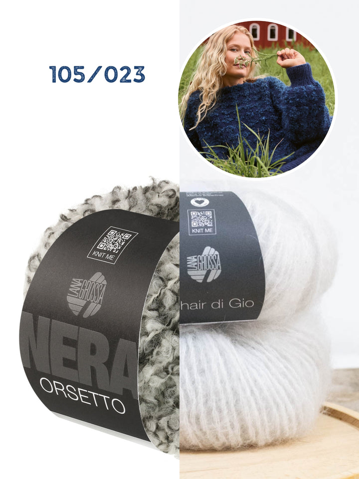 Breipakket Orsetto Mouliné &amp; Mohair di Gio trui